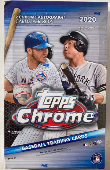 2020 Topps Chrome Baseball Hobby Box Brand New Sealed