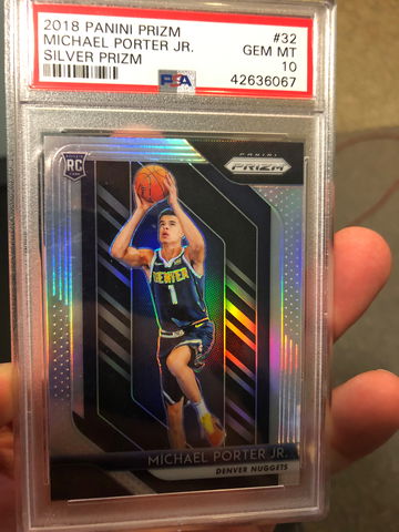 Michael Porter 2018 Prizm Silver PSA 10
