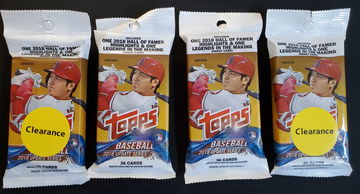 2018 Topps Update Series Value Cello Rack Hanger Packs Juan Soto Ronald Acuna Jr. Shohei Ohtani Gleyber Torres RC Lot4x