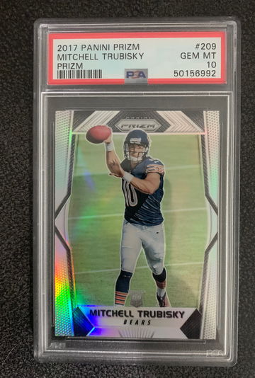 2017 Prizm Silver Mitchell Trubisky PSA 10 Gem Mint 