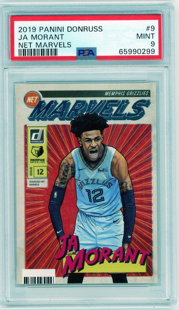 2019 Panini Donruss Net Marvels Ja Morant #9 PSA 9