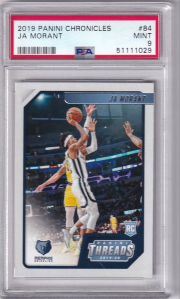 2019 Panini Chronicles Ja Morant Threads #84 PSA 9