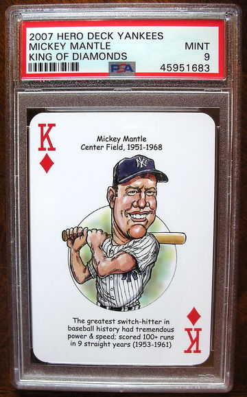 Mickey Mantle 2007 Hero Decks PSA 9