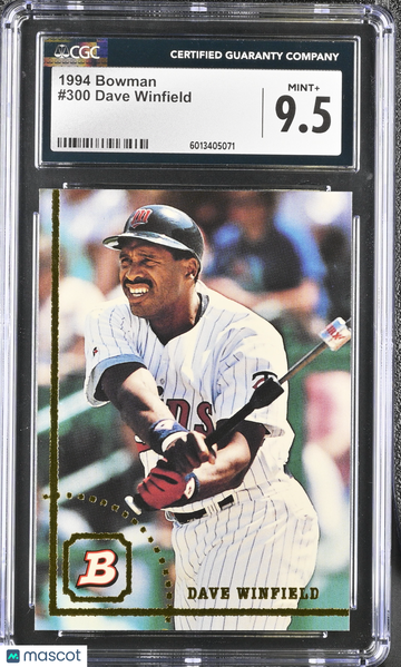 1994 Bowman Dave Winfield #300 CGC 9.5