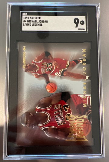 1993-94 Fleer #4 Michael Jordan Living Legends SGC 9