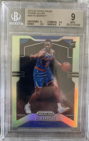 RJ Barrett Silver Prizm BGS 