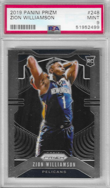 2019 Prizm Zion Williamson PSA 9
