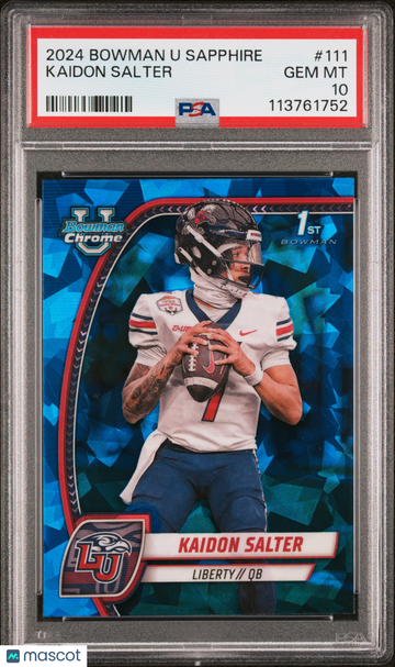 2024 Bowman University Chrome Sapphire Kaidon Salter #111 PSA 10