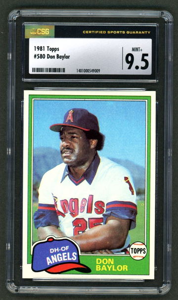 1981 Topps Don Baylor CSG 9.5 Mint+