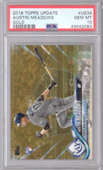 2018 Topps Update Austin Meadows Gold 876/2018