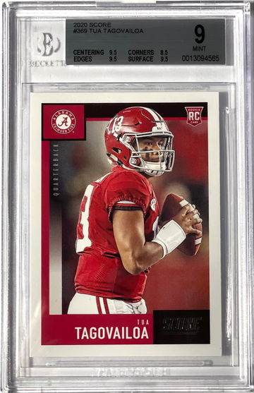 Tua Tagovailoa 2020 Score Alabama Crimson Tide RC BGS9 Mint