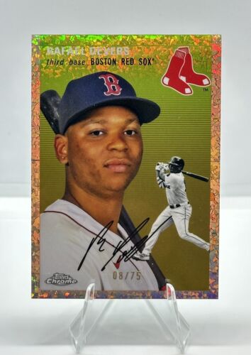 2023 Topps Chrome Platinum RAFAEL DEVERS #/75 Rose Gold Mini Diamond RED SOX