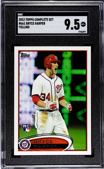 2012 Topps #661 Bryce Harper Complete Set SGC 9.5