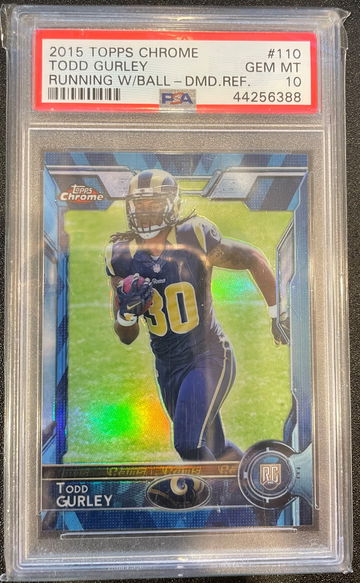 2015 Topps Chrome Diamond Refractor PSA 10 Todd Gurley RC