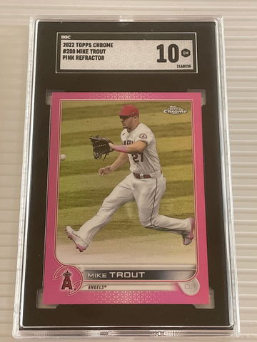 Mike Trout Chrome Pink Refractor
