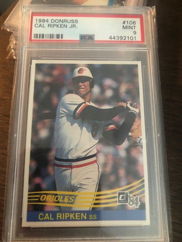 1984 Donruss Cal Ripken Jr. PSA 9