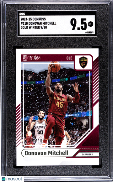 2024 Donruss Donovan Mitchell #110 Gold Winter SGC 9.5