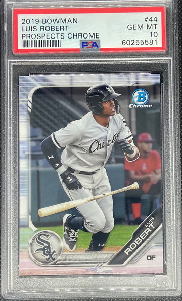 2019 Bowman Chrome #44 LUIS ROBERT Prospect White Sox PSA 10 GEM MINT