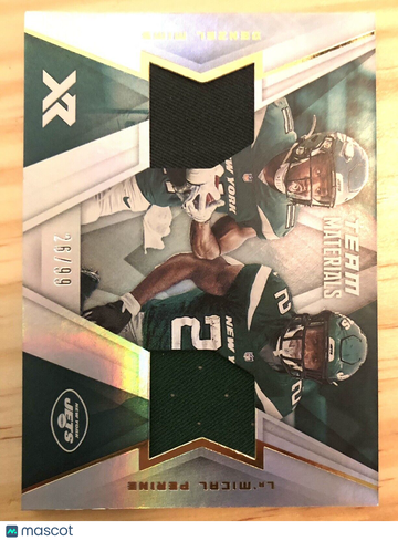2020 XR Team Materials #18 Denzel Mims La'Mical Perine Jersey #26/99 NY Jets