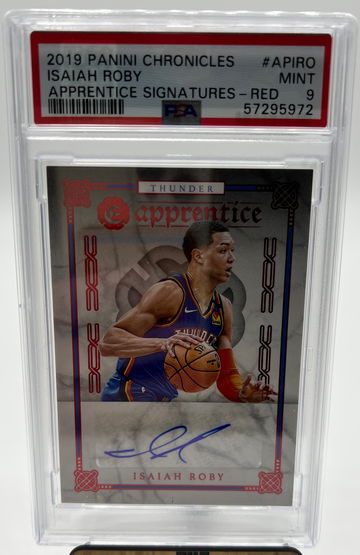 2019-20 Chronicles Excalibur Isaiah Roby Red Apprentice Rookie Auto PSA 9 Pop 1!