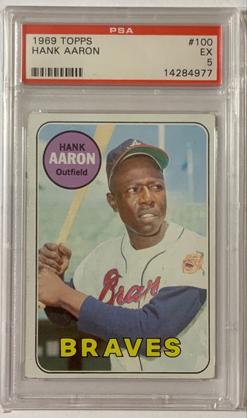1969 Topps Hank Aaron PSA 5