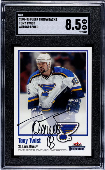 2002 Fleer Throwbacks Tony Twist SGC 8.5