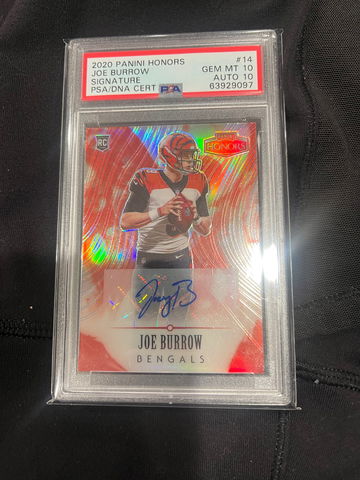 2020 Honors Joe Burrow Auto /25 PSA 10 🔥 
