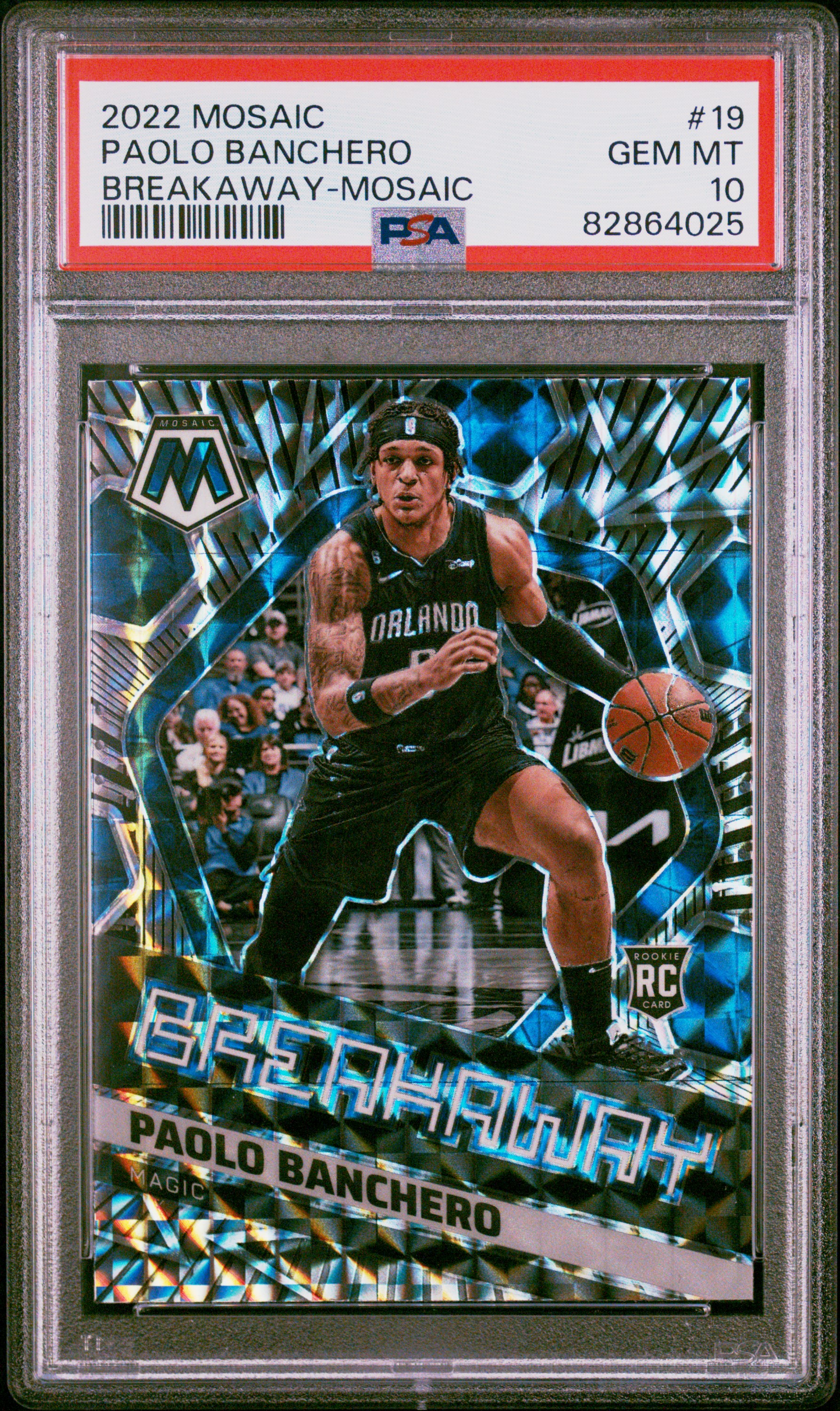 Paolo Banchero 2022 Panini Mosaic Breakaway #19 Mosaic PSA 10