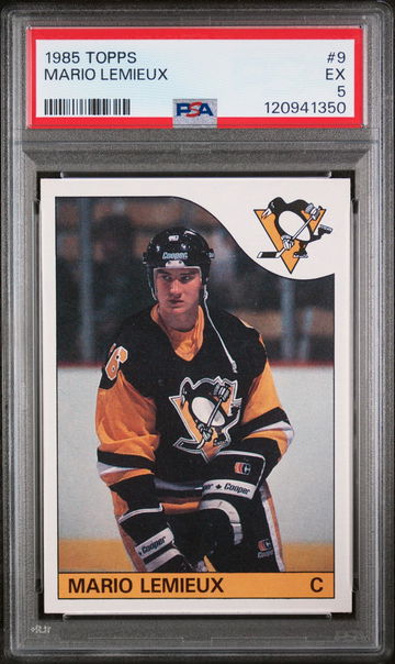 1985 Topps Mario Lemieux #9 PSA 5