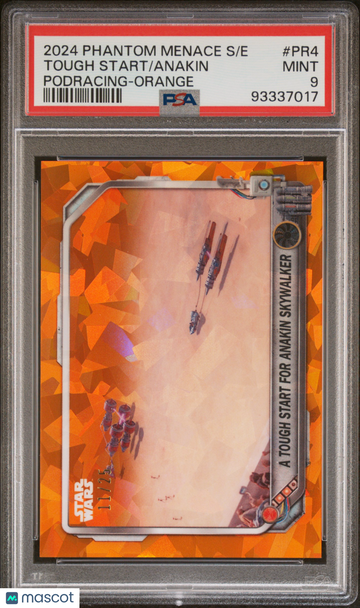 2024 Topps Chrome Sapphire Edition Star Wars The Phantom Anakin Tough Start #PR4 PSA 9