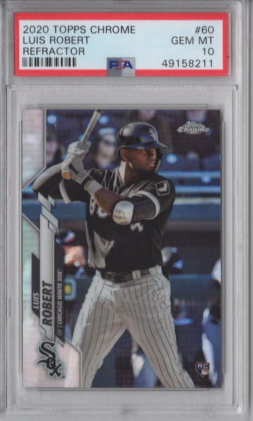 2020 Topps Chrome Luis Robert Refractor PSA 10