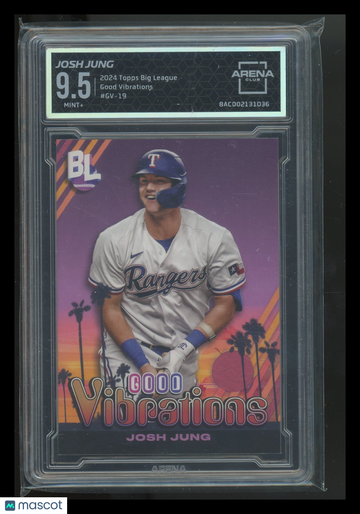 2024 Topps Big League Good Vibrations Josh Jung #GV-19 Arena Club 9.5