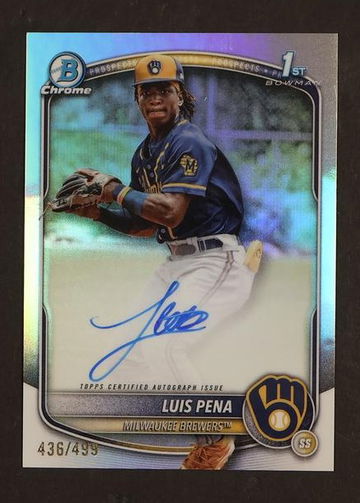 2024 Bowman Chrome Refractor Luis Pena #CPA-LP Auto /499