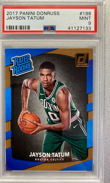 JAYSON TATUM 2017 DONRUSS RATED ROOKIE PSA 9 MINT