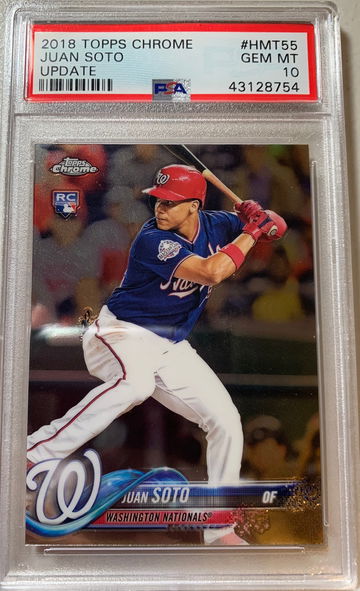 2018 Topps Chrome Update Juan Soto PSA 10