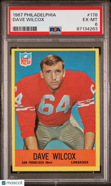 1967 Philadelphia Dave Wilcox #178 PSA 6