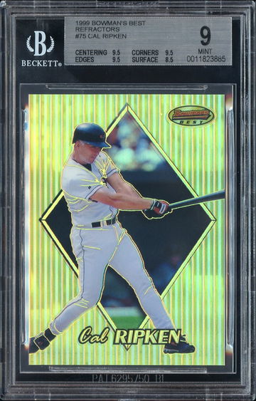 1999 Bowman's Best Refractors Cal Ripken BGS 9 /400