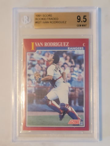 1991 Score Rookie/Traded Ivan Rodriguez BGS 9.5 GEM MINT+
