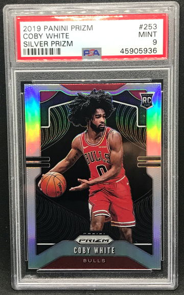 Coby White 2019 Prizm Silver PSA 10 Rookie