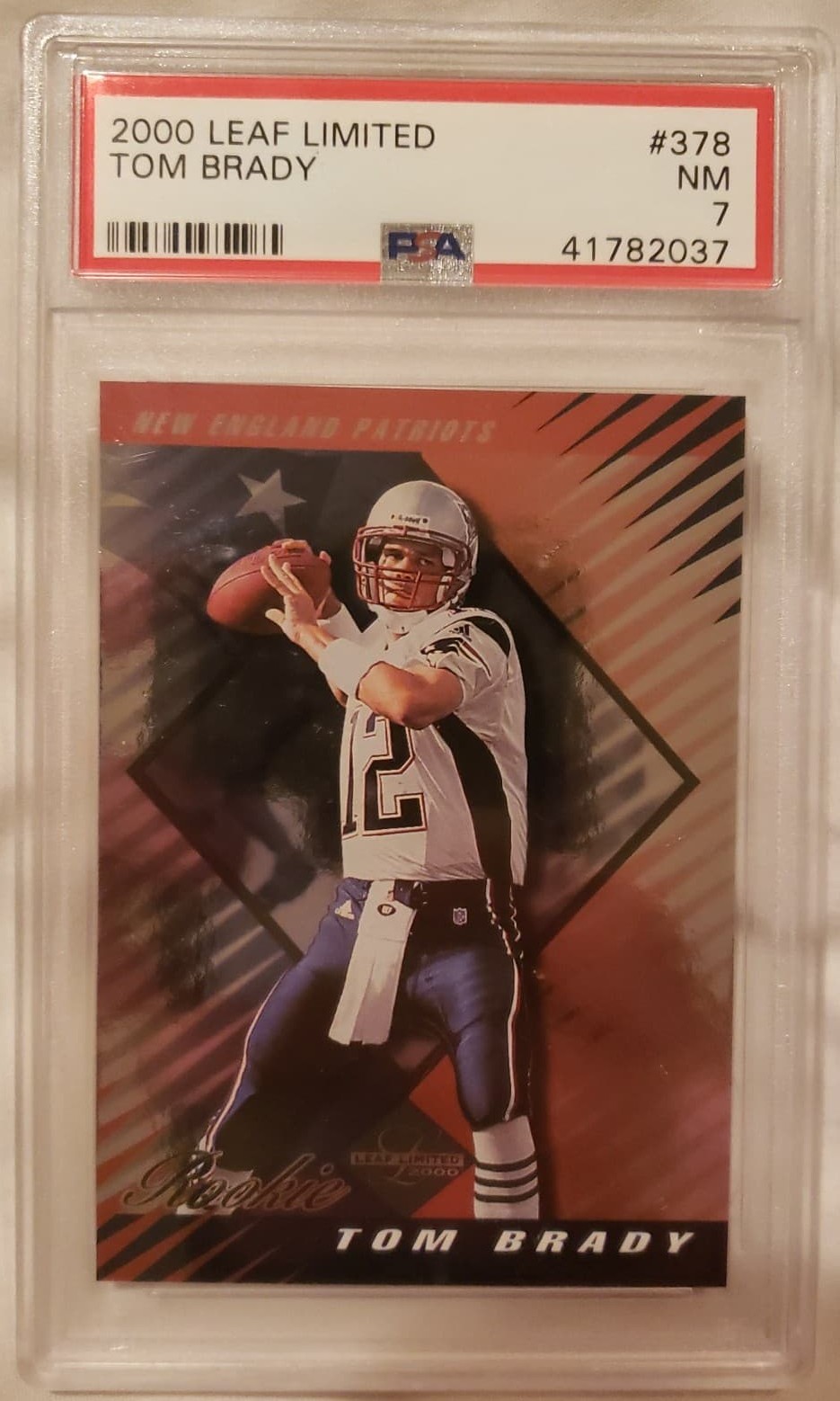 2000 Leaf Limited Tom Brady PSA 7