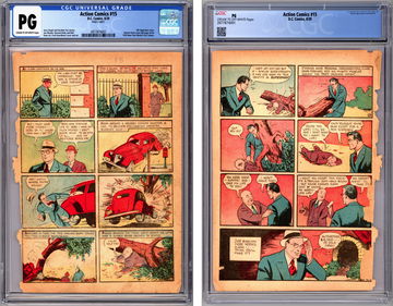 ACTION COMICS #15 CGC-PG *SINGLE PG 2 ONLY* 5TH SUPERMAN CVR SIEGEL & SHUSTER 1939