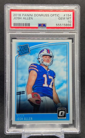 2018 Panini Optic 154 Josh Allen Rookie PSA 10