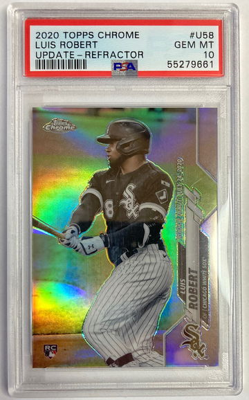 2020 Topps Chrome Update Luis Robert refractor /250 psa 10