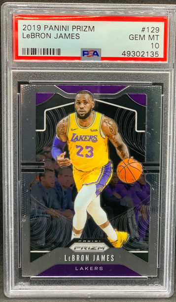 LeBron James 2019 Panini Prizm #129 PSA 10