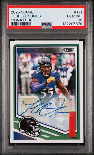 2025 Panini Score Signature Terrell Suggs #171 PSA 10
