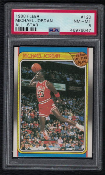 Michael Jordan 1988 Fleer All Star PSA 8