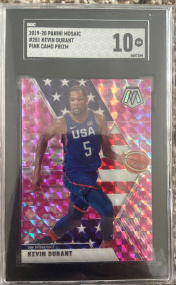 2019-20 Mosaic #251 Kevin Durant SGC 10