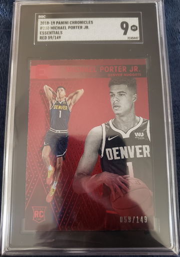 Michael Porter Jr 2018 Chronicle Essentials Red /149 sgc 9