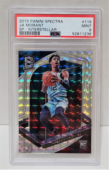 2019-20 Panini Spectra Interstellar Prizm Ja Morant #/49 RC #119 - PSA 9 MINT Rookie