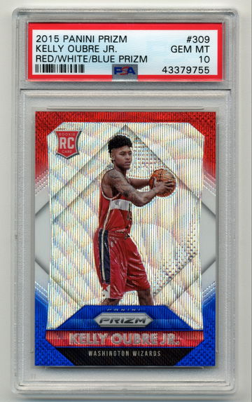 Kelly Oubre Jr. 2015 Panini Prizm Red/White/Blue Prizm RC PSA 10